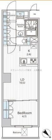 ビエラコート日本橋久松町の物件間取画像